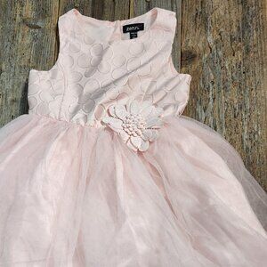 Zenzi Pink Daisy Print and Tulle Dress, Like New (4T)